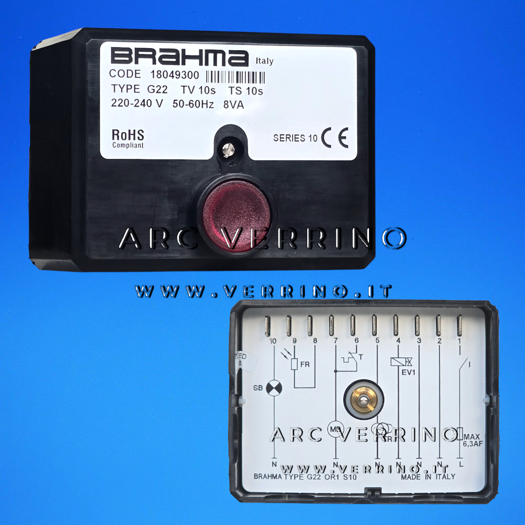 Apparecchiatura di sicurezza Brahma G22 - 18049300 | TV= 10s TS= 10s
