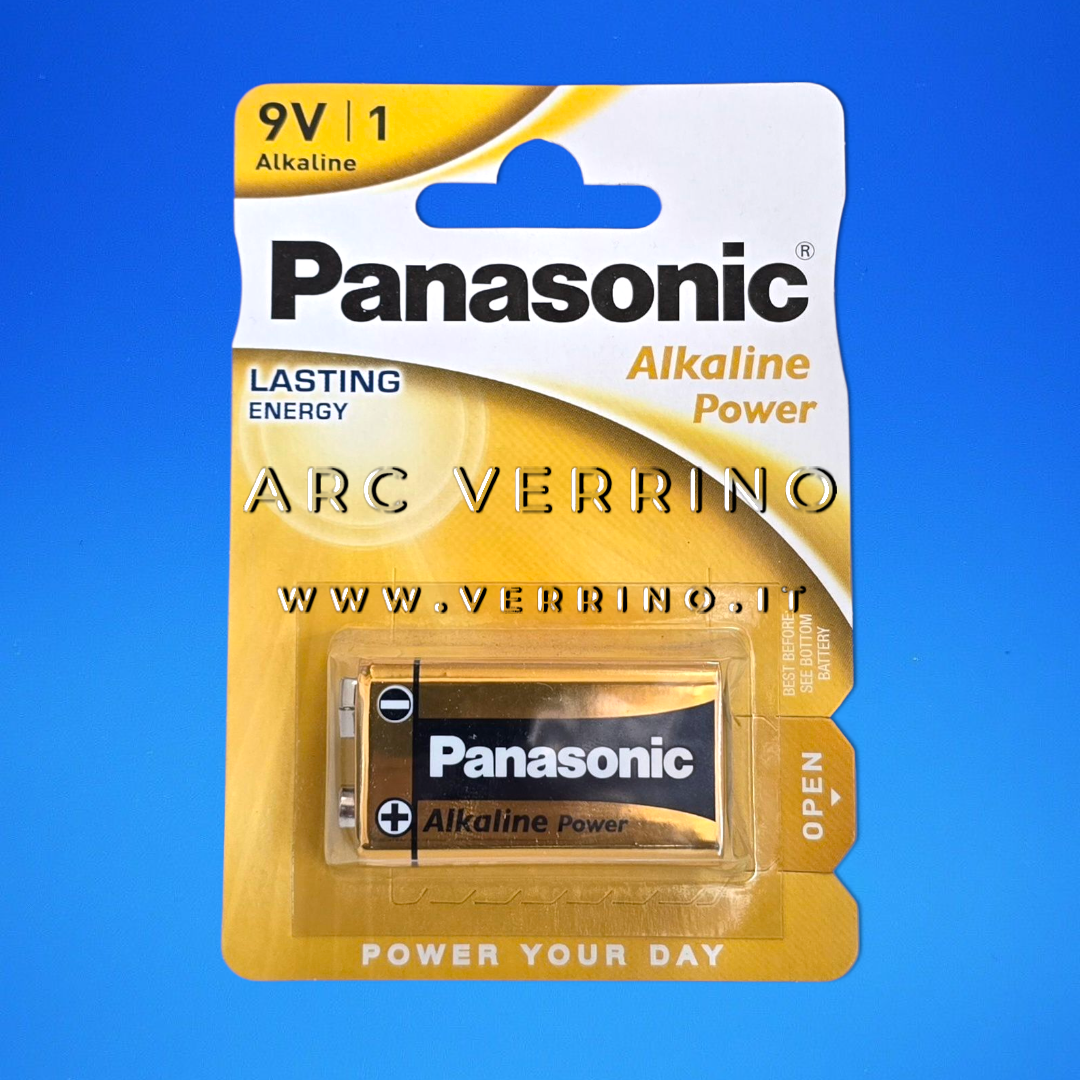 Batteria alkaline Panasonic 6LR61 | 9 V