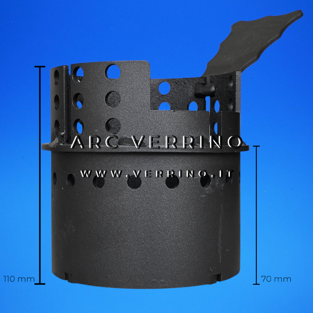 Braciere in acciaio Ungaro CP01107 | Diametro 10 cm - per stufa a pellet