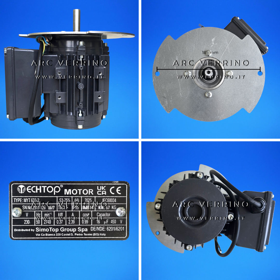 Caratteristiche del Motore SimoTop MYT 633-2 - 50 Hz | EchTop Motor -  equivalente  al motore Simel XD 6/207 - ARC VERRINO ROMA E GROTTAFERRATA