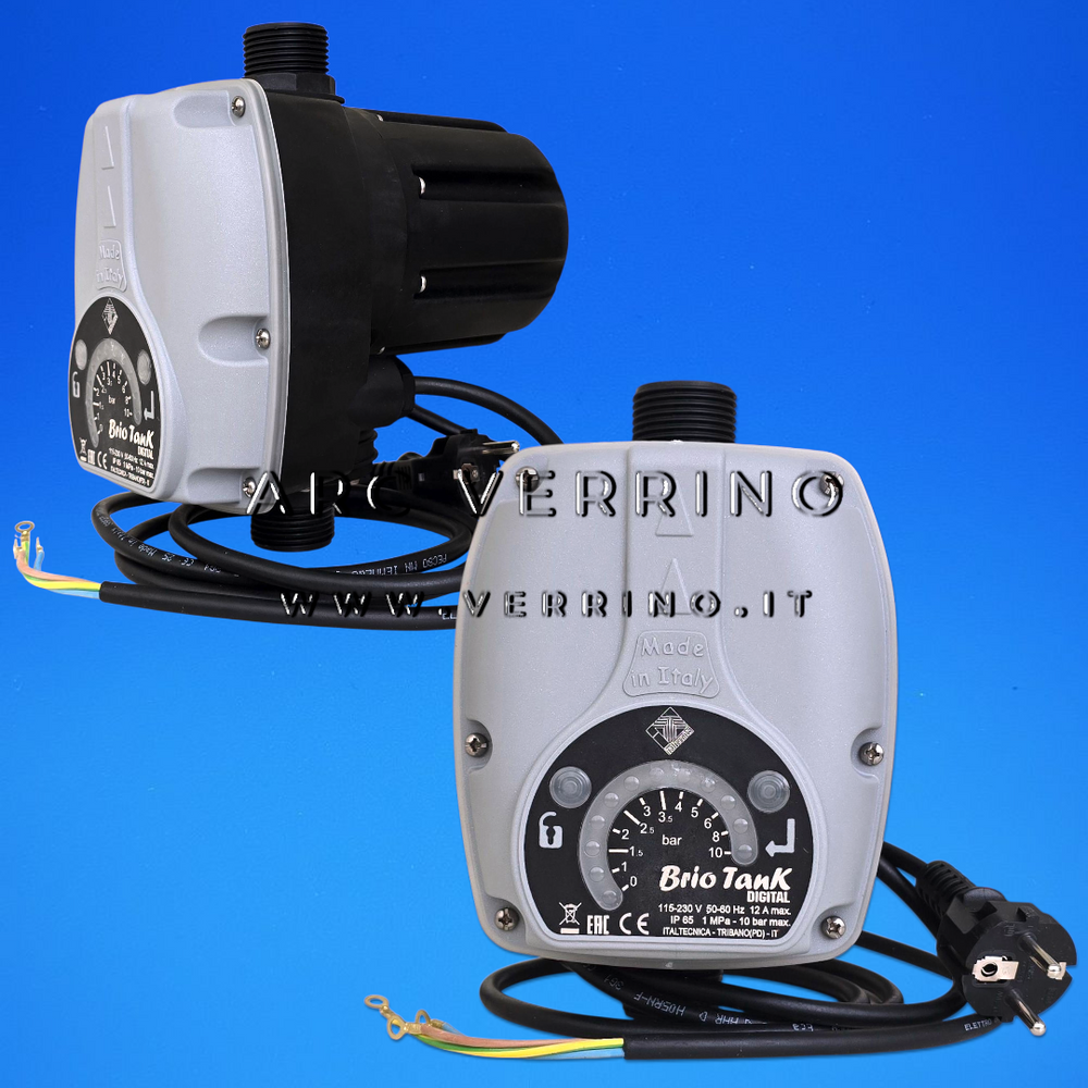 Dispositivo elettronico di controllo Italtecnica BRIO TANK DIGITAL | Pressoflussostato per elettropompe