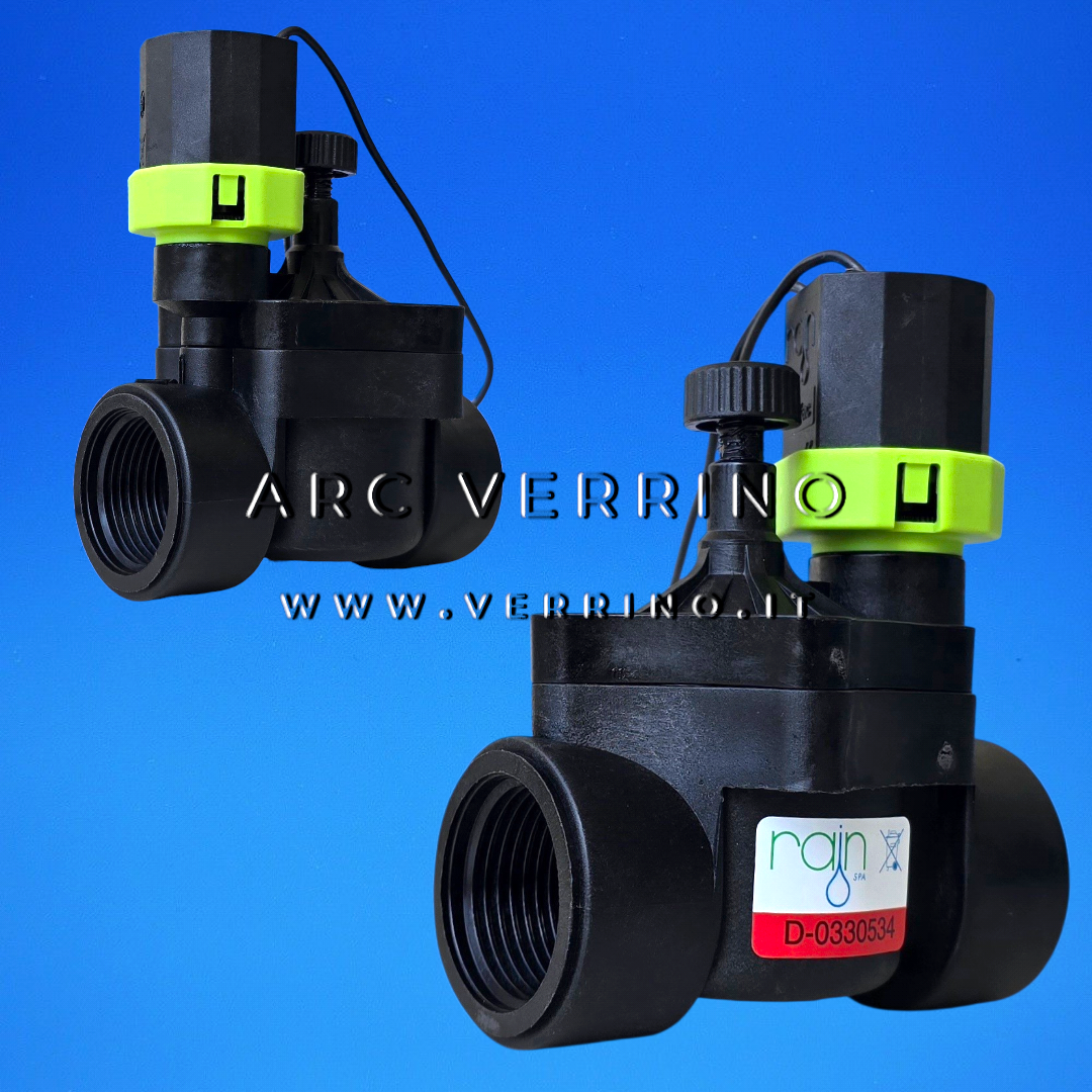 Elettrovalvola per impianto irrigazione Rain RN 150 FC - 100.4500911 | EV 150 1 '' F - 24 VAC - ARC VERRINO