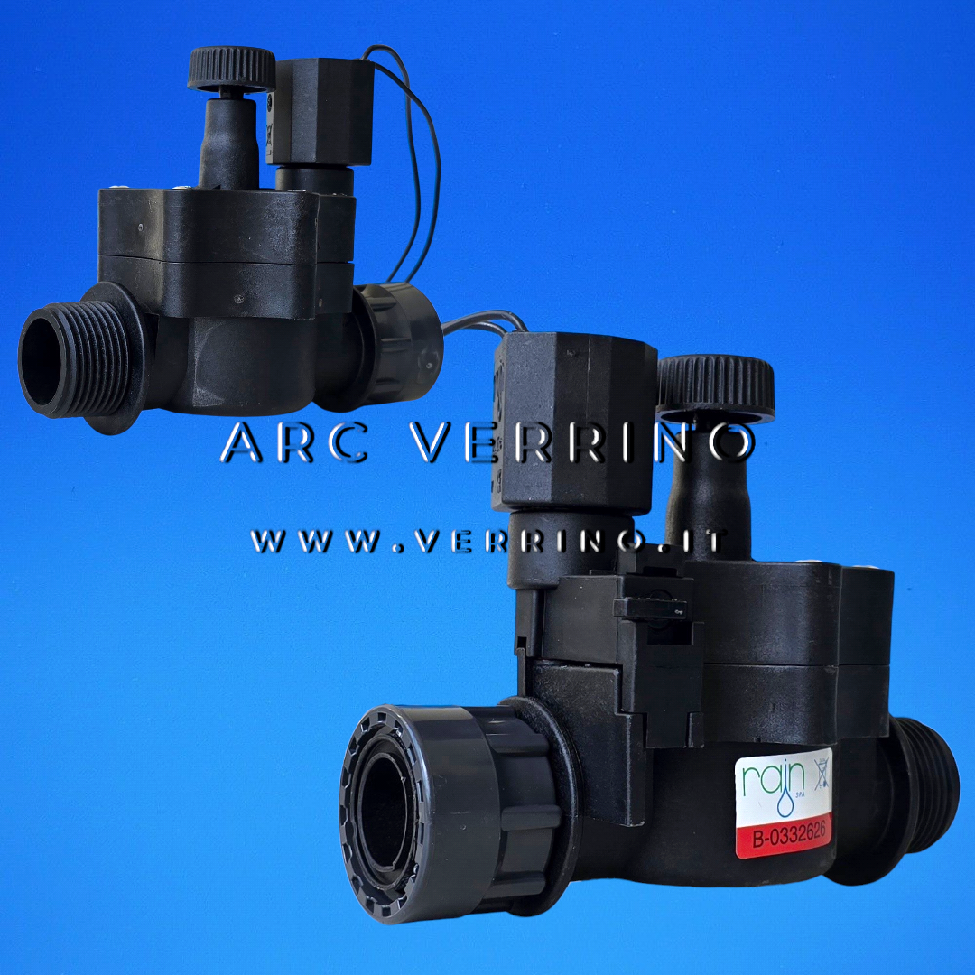 Elettrovalvola per irrigazione Rain RN 155 PLUS FC - 100.1560916 | EV 155 PLUS 1'' M x 1'' F - 24 VAC -  ARC VERRINO