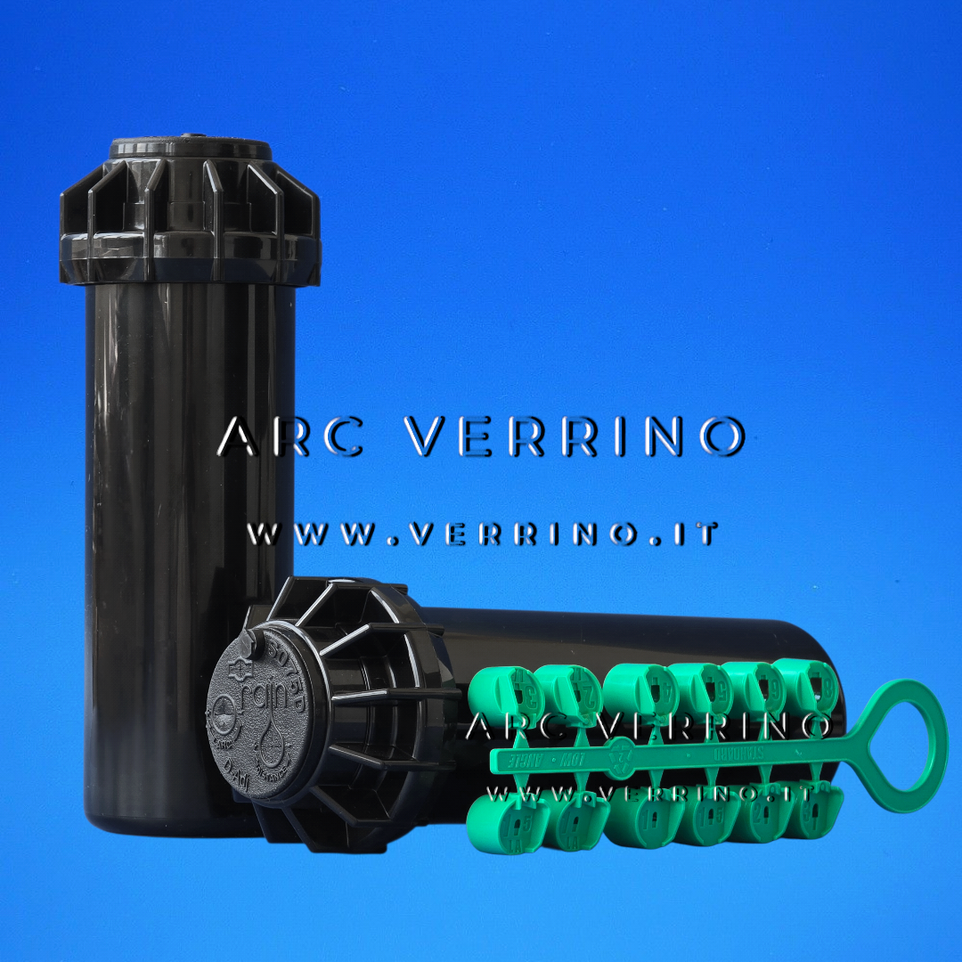 Irrigatore pop up dinamico Rain S075D cod 280.1160100 - a turbina per irrigaione prati e giardini | 40°/360° - pistone 10,2 cm - ARC VERRINO ROMA E GROTTAFERRATA