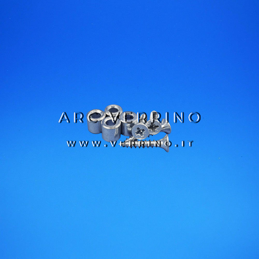 Kit viti e bussole Ravelli 66009 NE1250 | 8 pezzi - per vermiculite per stufa a pellet