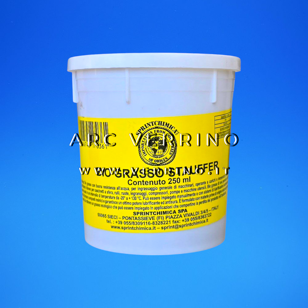 Lubrificante BIO GRASSO STAUFFER | Grasso universale ed ecologico - Barattolo 250 gr