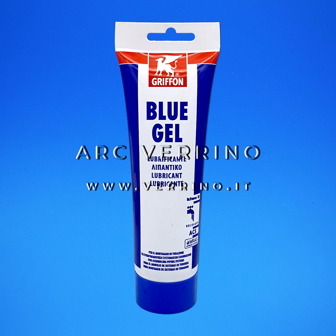 Lubrificante in gel Griffon BLUE GEL | Scivolante per il montaggio di tubazioni - Tubetto 250 gr.