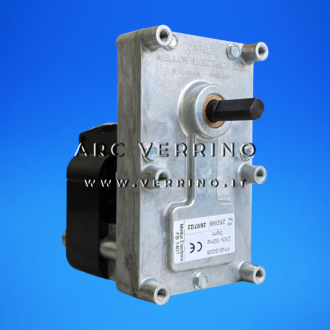 Motoriduttore Mellor FB 1152 - Elledi PNEG008 | 3 rpm - albero doppio taglio 9,5 mm
