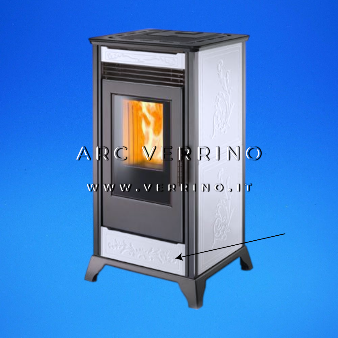Pannello ceramica frontale per stufa a pellet | Ravelli 100-66-022N-BCO_2