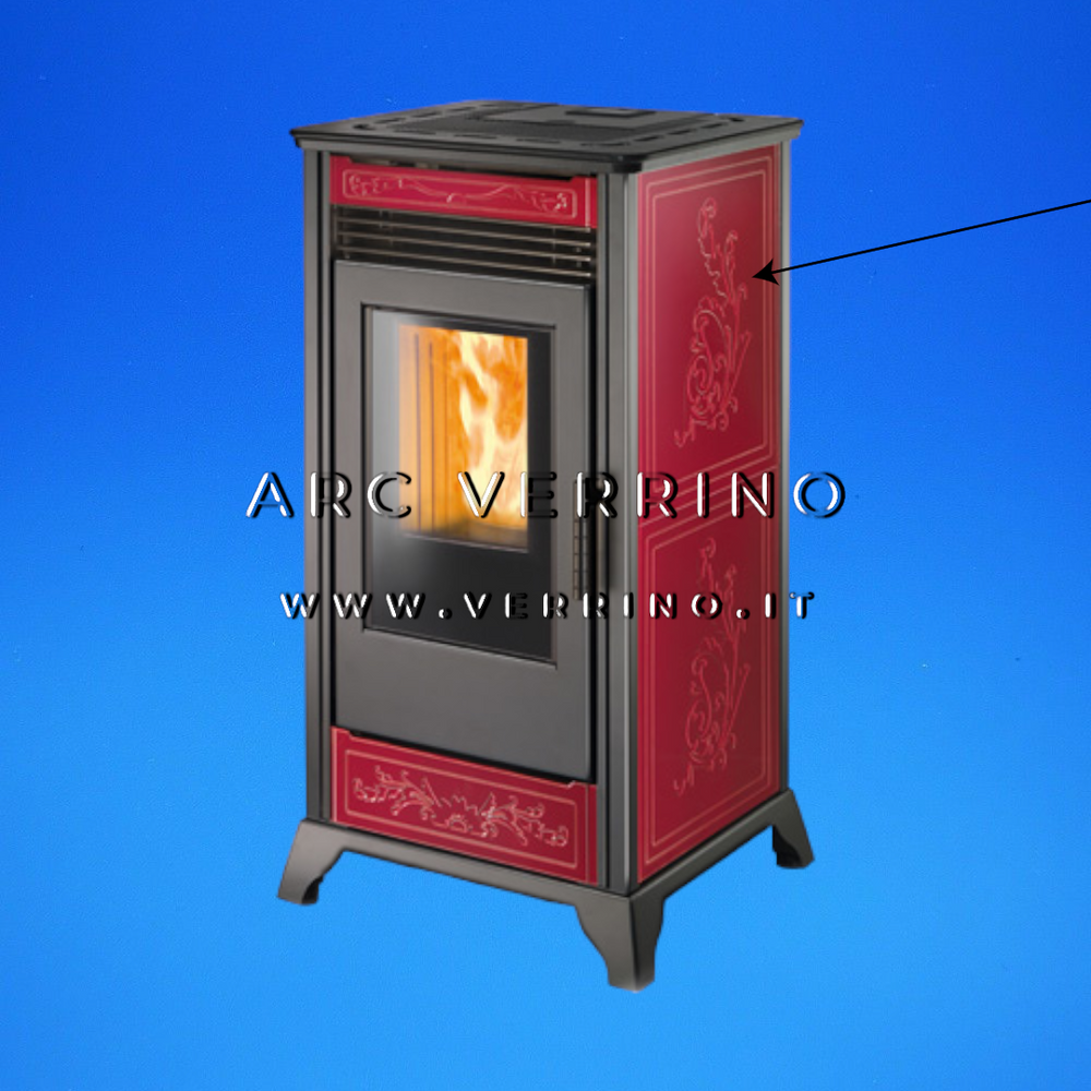 Pannello ceramica laterale per stufa a pellet | Ravelli 100-66-024N-BDX_2