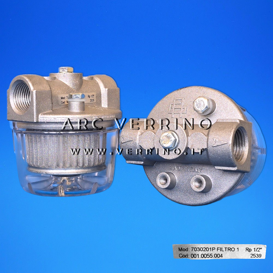 Ricambio Filtro in linea originale per gasolio Giuliani Anello 7030201P - 001.0055.004 | 1/2'' - 100 um - ARC VERRINO ROMA E GROTTAFERRATA - ITALIA