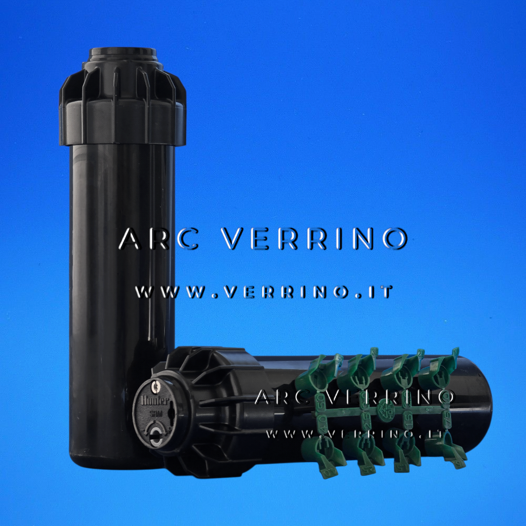 Ricambio originale per impianti di irrigazione. Irrigatore pop up dinamico Hunter SRM 04 - a turbina | 40°/360° - pistone 10 cm - ARC VERRINO ROMA E GROTTAFERRATA