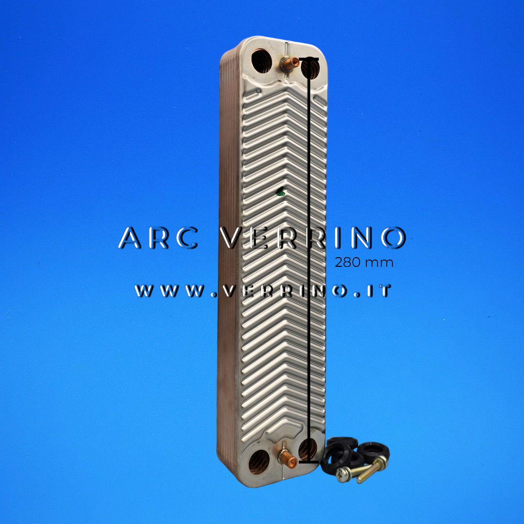 
Scambiatore sanitario secondario - 16 piastre - 280 mm | Junkers Bosh 8 716 106 436 0