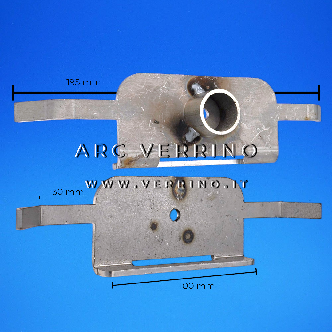 Squadra supporto tagliafiamma Ravelli 100-11-010S | per stufa a pellet