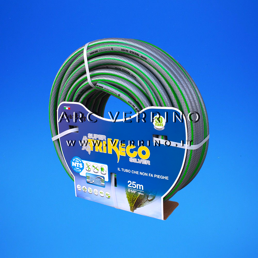  Tubo irrigazione SUPER TRIKECO SILVER | 5/8 x 25 metri