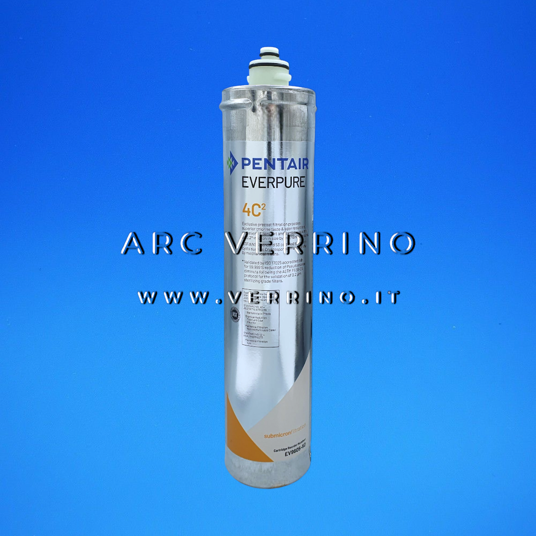  Cartuccia EVERPURE 4C2 - Pentair EV9605-50 - Anticalcare e antimicrobico | 0,2 Micron