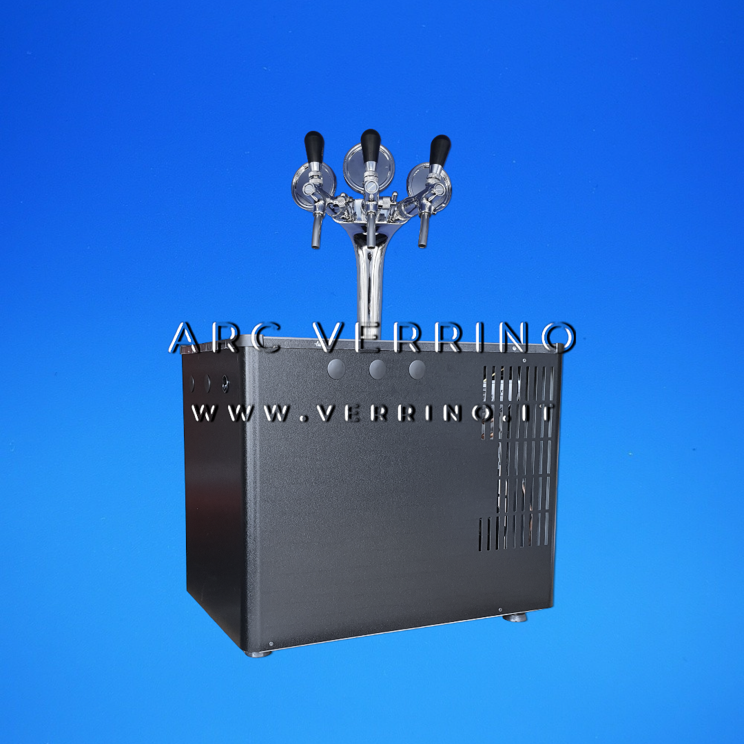 Refrigeratore / Gasatore con colonnina spilla bevande ed accessori 60 Litri/h - 3 Vie | Sotto banco_1