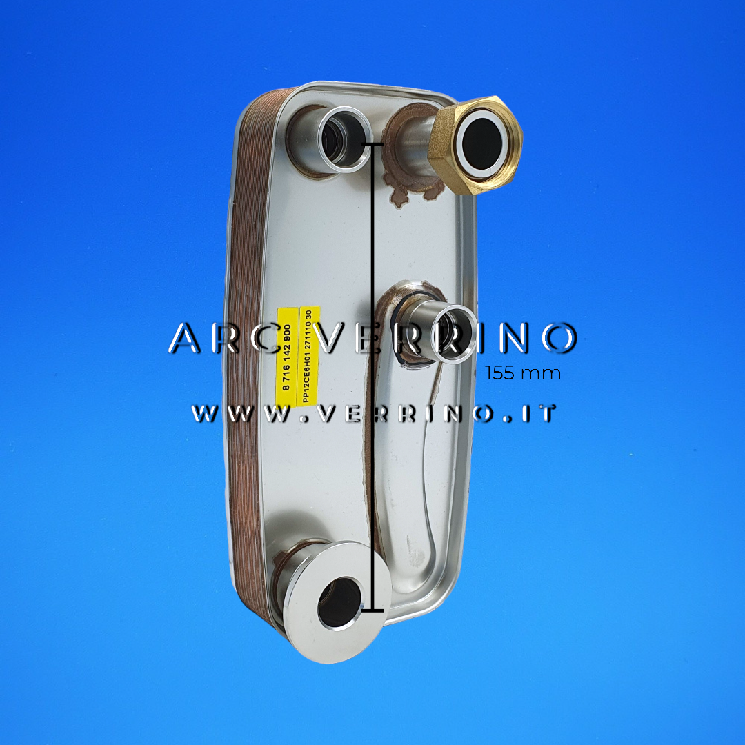 Scambiatore sanitario secondario - 12 piastre - 155 mm | Junkers 8716142900