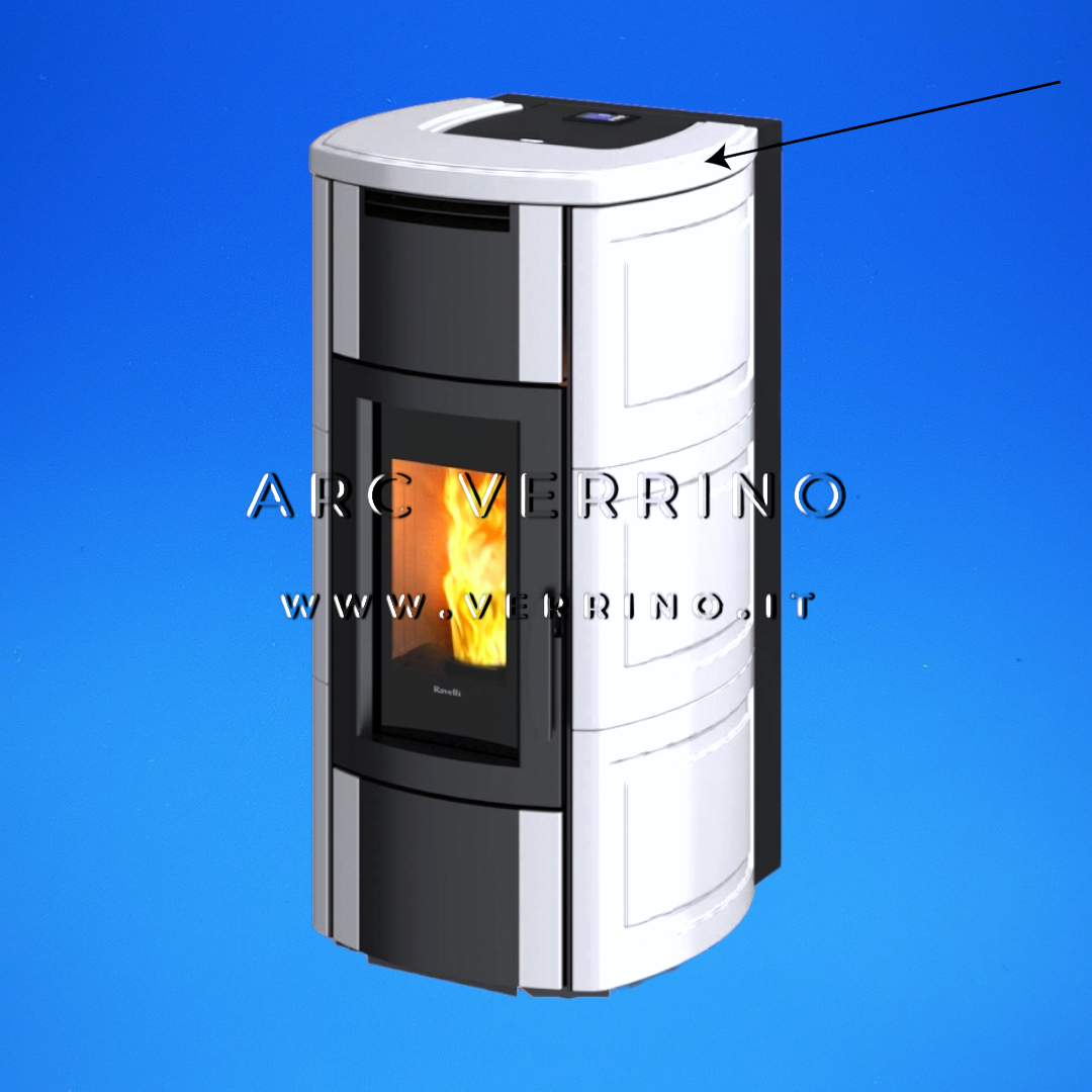Top ceramica superiore per stufa a pellet | Ravelli 019-10-029N-BCO_2